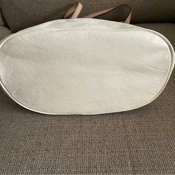 Michael Kors white leather tote bag - Picture 6 of 7